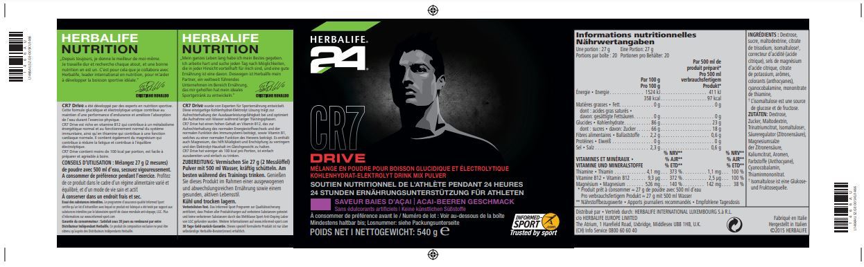 HERBALIFE - CR7 Drive Behälter 540g