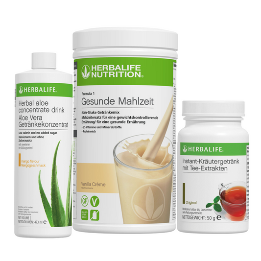 HERBALIFE - Gesundes Frühstück - Shake+Tee+Aloe